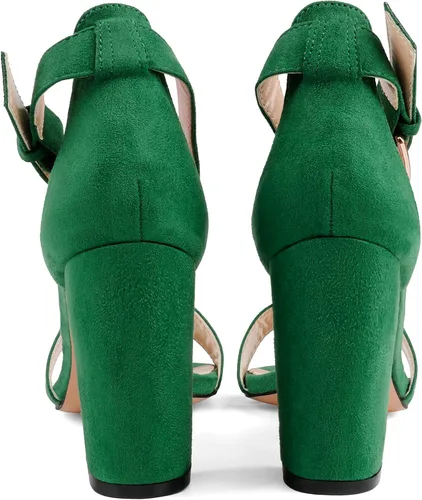 Miniatura 5 de JOY IN LOVE Sandalias de tacón alto con correa al tobillo para mujer de 3.5 pulgadas