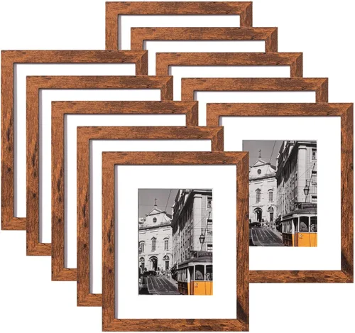 Miniatura 120 de eletecpro - Juego de 10 marcos de fotos de 5 x 7 pulgadas, collage de marcos de fotos para decoración de pared, muestra fotos de 4 x 6