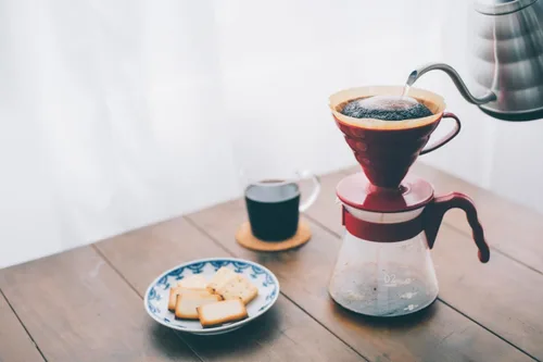Miniatura 2 de Hario V60 set para servir café, Rojo