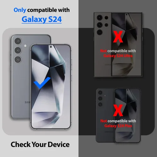 Miniatura 6 de Whitestone DOME EA [Instalación Fácil Mejorada] Protector de pantalla de vidrio templado para Galaxy S24 [2Pack]
