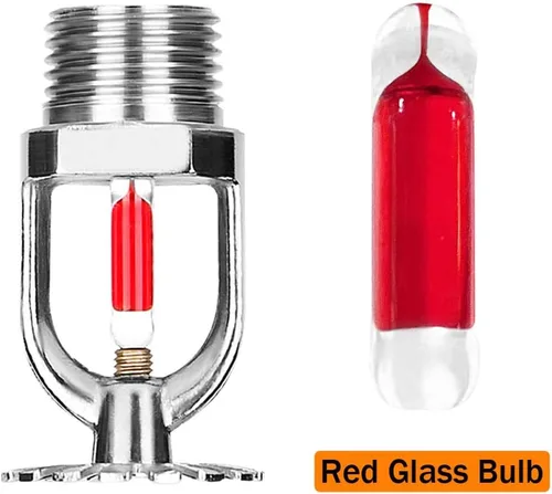Miniatura 5 de Cabezal de rociador de incendios de 3/4 pulgadas, tipo colgante de 155 grados, de respuesta rápida, rociador de agua de 154.4 °F, cabezales