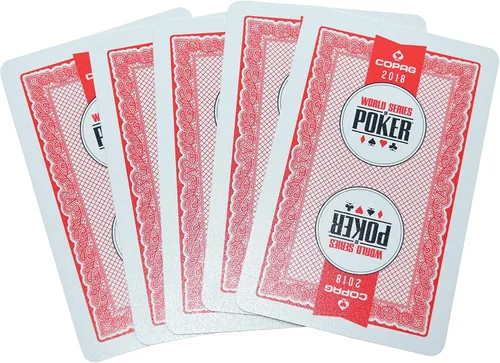 Miniatura 3 de WSOP Juego de 6 barajas auténticas 2018-2017-2016 usadas de plástico Copag