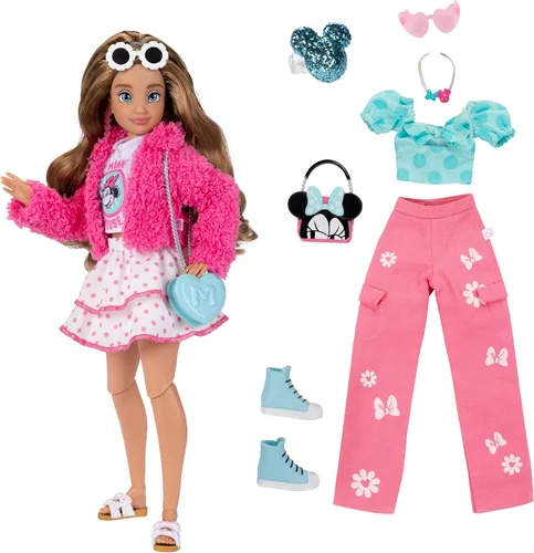Miniatura 2 de Disney ily 4EVER Muñecas Minnie de 11.5 pulgadas de alto con 13 puntos de articulación, dos trajes completos para mezclar y combinar y anillo