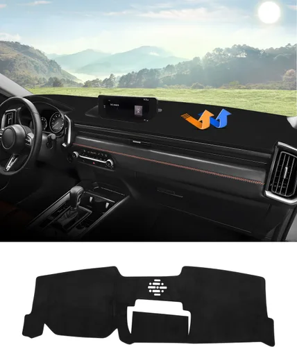 Miniatura 52 de Autorder - Tapete para salpicadero para 2007-2013 Chevy Chevrolet Silverado/GMC Sierra con dos guanteras, accesorios, cubierta de salpicadero