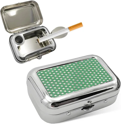 Miniatura 12 de Yourkar Ceniceros Portátiles, Mini Cenicero Portátil de Acero Inoxidable con Tapa a Prueba de Viento, Cenicero de Bolsillo Creativo Portátil