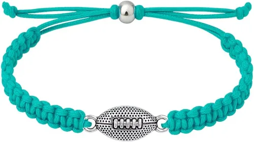 Miniatura 13 de Pulsera de fútbol Sportybella - Pulsera de paracord ajustable con amuleto. Regalos de fútbol unisex Negro