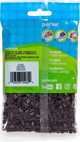 Miniatura 2 de Perler 80-15262 Cuentas de fusible a granel para actividades de manualidades, 1000 unidades, marrón cacao, pequeño