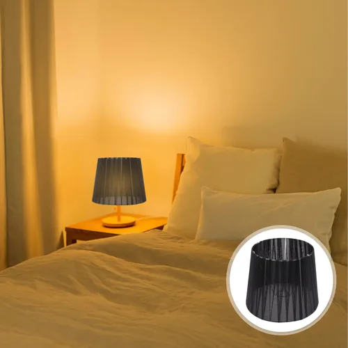 Miniatura 7 de OSALADI Pantalla de lámpara de tela simple con clip para lámpara de mesa y luz de pie