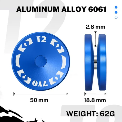 Miniatura 8 de 7YO T2 Responsive Yoyo Auto Return para niños y principiantes, Yoyo profesional de metal Yoyo Looping 2A Yo Yo para trucos de cuerda + 5 cuerdas