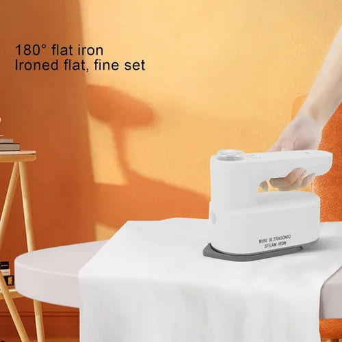 Miniatura 5 de Mini máquina de prensa de calor, prensa de calor inalámbrica portátil recargable, plancha plana de 180° 2 en 1, plancha de vapor seco y húmedo