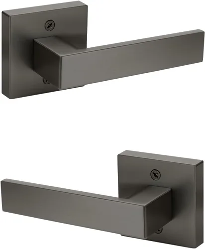 Miniatura 171 de KNOBWELL - Juego de cerradura con 1 picaporte resistente para puertas de una cara, ideal para puertas interiores reversibles, 0.93 libras
