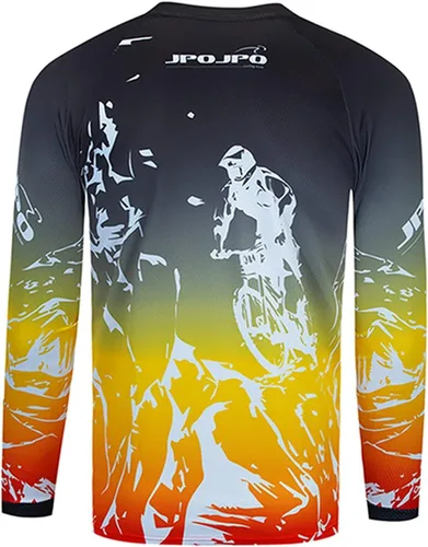 Miniatura 2 de Weimostar Maillot de ciclismo de manga larga para hombre, transpirable, equipo deportivo, equitación, camiseta de ciclismo