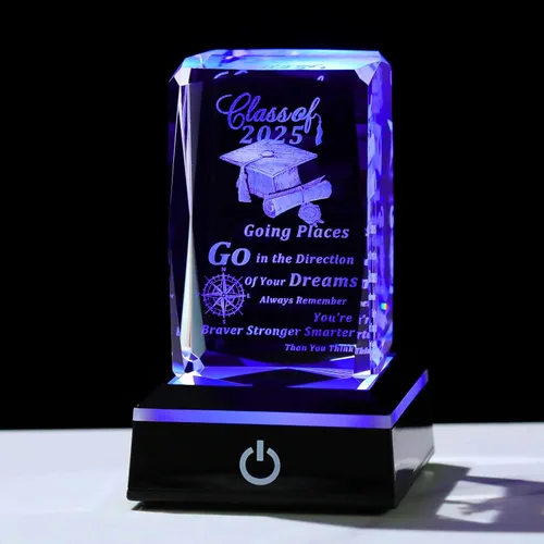 Miniatura 12 de Movdyka Regalo de graduación para ella y él 2026 único – Corona de cristal grabada para clase de 2026 regalos – Ideas de regalo de graduación