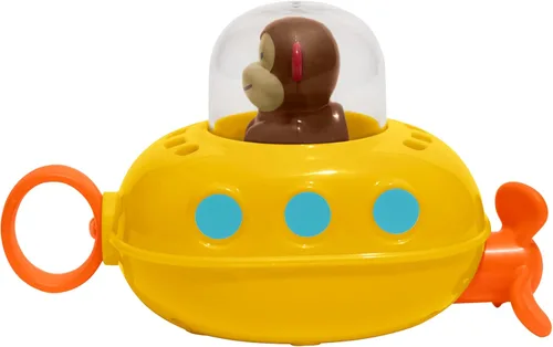Juguete de baño para bebés Skip Hop, Zoo Pull & Go Submarine. Submarino mono