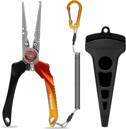 Miniatura 9 de TRUSCEND Alicates de Pesca Bloqueables Prácticos con Mango Ergonómico Innovador, Herramienta de Pesca Resistente a la Corrosión de Agua Salada