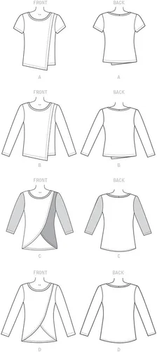 Miniatura 2 de McCall's Patterns M7247 Misses' Tops, E5 (14-16-18-20-22)