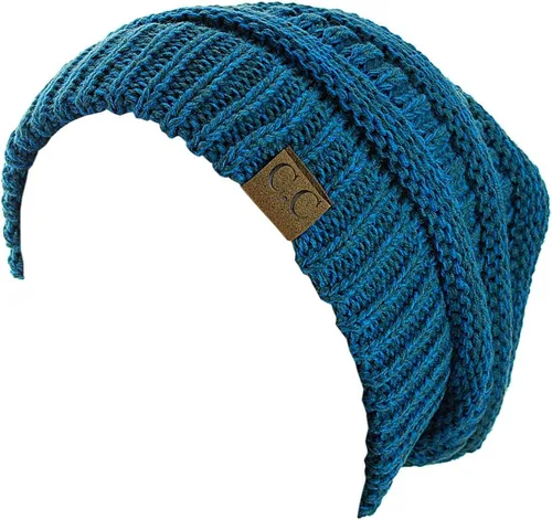 Miniatura 53 de C.C Trendy Warm Chunky Soft Stretch Cable Knit Beanie