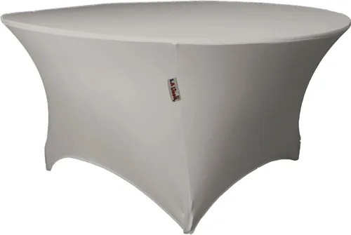 Miniatura 6 de LA Linen Mantel redondo de elastano, 60 x 30 pulgadas, negro