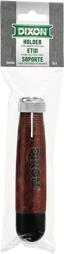 Miniatura 2 de Dixon - DIX00500 Portacrayones Industrial para Crayones Redondos o Hexagonales de 1/2", Madera con Mandril de Metal, Nogal, Paquete de 1 (00500)