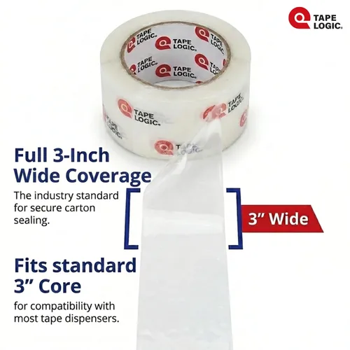 Miniatura 4 de Tape Logic Cinta de embalaje (6 rollos), 3" x 110 yardas - Fuerte recarga de cinta de embalaje para envío, mudanza, cumplimiento de pedidos