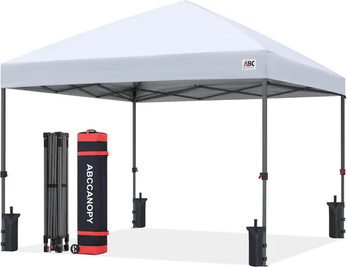 Miniatura 30 de ABCCANOPY Tienda de campaña desplegable de 10 x 10, refugio instantáneo de fácil instalación con bolsa con ruedas, toldo resistente al aire libre
