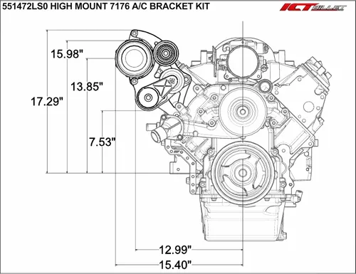 Miniatura 3 de LS1 Truck Sanden soporte de aire acondicionado