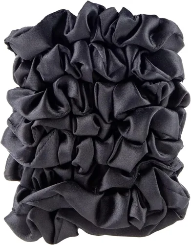Miniatura 2 de Amazon Basics Scrunchies de Satén Negros para el Cabello, Paquete de 8