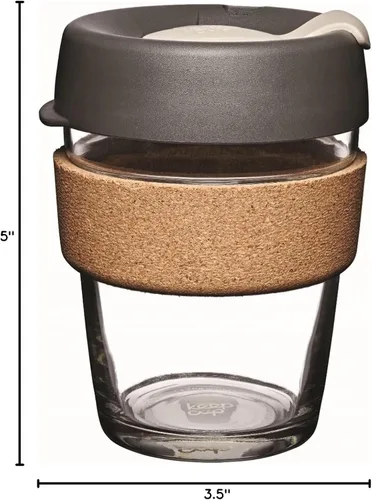 Miniatura 8 de Taza KeepCup Brew, de vidrio templado y corcho, Vidrio templado, Prensa