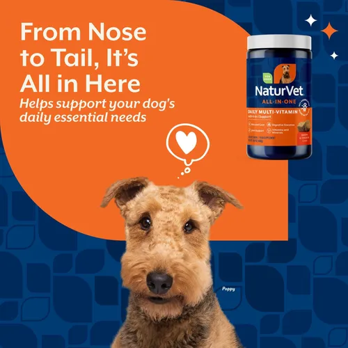 Miniatura 3 de NaturVet Suplemento Todo en Uno para Perros - para el Apoyo de las Articulaciones, Digestión, Cuidado de la Piel y el Pelaje – Multivitamínico
