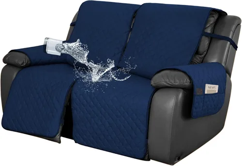 Miniatura 27 de Easy-Going Funda impermeable para sillón reclinable de gran tamaño con bolsillo, 1 funda de sofá reversible para sillón reclinable, protector