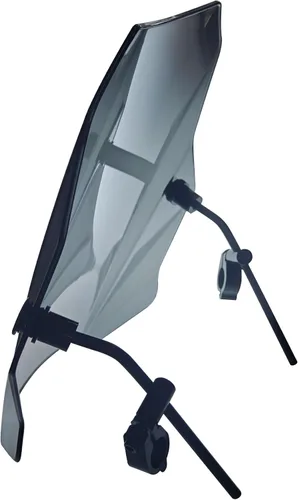 Miniatura 9 de FATECIM Parabrisas de motocicleta ahumado de 15.5", parabrisas deflector de viento universal para motocicleta para Harley Davidson Honda Kawasaki