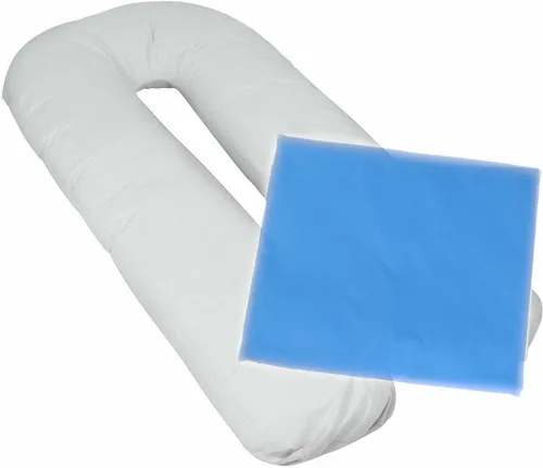 Miniatura 13 de Funda de almohada de cuerpo completo para embarazo, en forma de U, ajuste universal, funda de repuesto para almohada de maternidad (negro)