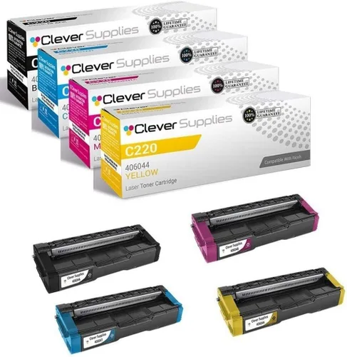 Miniatura 144 de CS - Cartucho de tóner compatible para Ricoh C220 406046 Color negro láser Aficio SP C220 Aficio SP C220A Aficio SP C220DN Aficio SP C220N Aficio SP