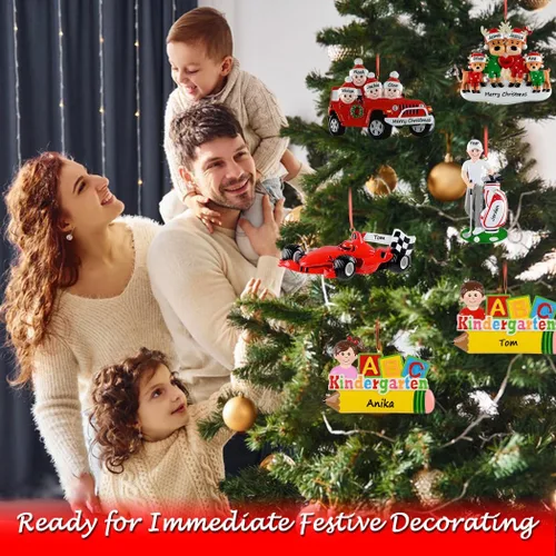 Miniatura 4 de Adorno personalizado para árbol de Navidad recién casado, adorno de nuestra primera Navidad para pareja de boda, adornos para el segundo Con palabras