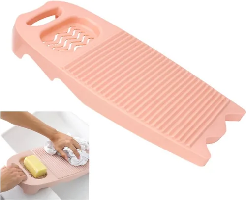 Miniatura 10 de Khakho Mini tabla de lavado de plástico rectángulo de lavado de ropa Junta de lavado a mano ropa y pequeños artículos delicados