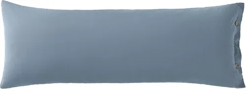 Miniatura 30 de JELLYMONI Juego de 2 fundas de almohada de algodón tamaño King de 20 x 36 pulgadas, color blanco crema, 100% algodón lavado, suave y transpirable