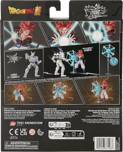 Miniatura 10 de Dragon Ball Super - Figura de acción y set de accesorios Dragon Stars Power Up Pack, Gogeta Super Saiyan 4, Bandai Namco