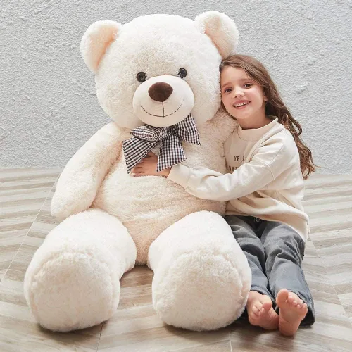 Miniatura 29 de Toys Studio - Adorable oso de peluche gigante, de 36 pulgadas, color gris, felpa suave, para novias y niñas Azul