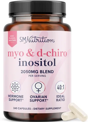 Miniatura 10 de Myo-inositol y D-Chiro Inositol en polvo Equilibrio hormonal para mujeres Proporción ideal 40:1 Myo 2000 mg, D Chiro 50mg Regula el ciclo