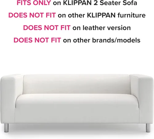 Miniatura 2 de Klippan - Funda de repuesto para sofá IKEA Klippan, funda Klippan, solo funda para Klippan (beige diario)