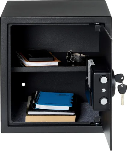 Miniatura 3 de Amazon Basics Caja fuerte electrónica de seguridad para el hogar de acero con bloqueo de teclado programable para documentos, joyas, objetos