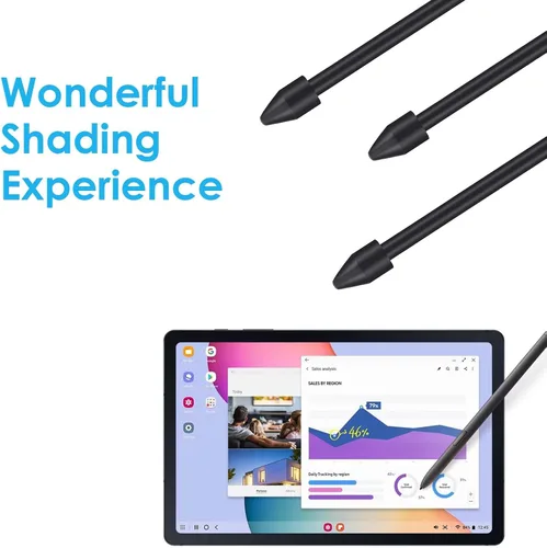 Miniatura 3 de Paquete de 5 puntas de bolígrafo S6 S para Samsung Galaxy Tab S6, piezas de repuesto con pinzas (negro)