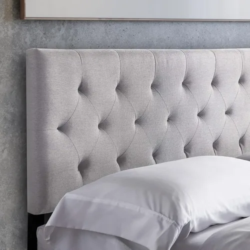 Bold City Accents Cabecero de Cama - Tapizado con Capitoné de Diamante de Altura Media Tamaño Queen Tamaño Full - Altura Ajustable Cabecero Full -