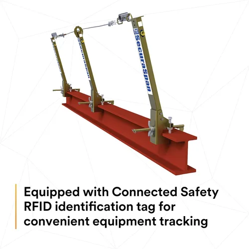 Miniatura 12 de 3M DBI-SALA Secura Span 7400450 Sistema Horizontal, Cable Galvanizado 50', Para Vigas en I, Se adapta a Bridas de Viga I de 6 en 12 pulgadas