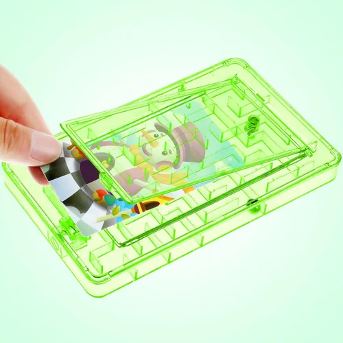 Miniatura 6 de Civaner Caja de rompecabezas de 10 piezas para tarjetas de regalo, laberinto de dinero, soporte de plástico para tarjetas de rompecabezas