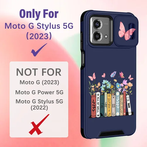 Miniatura 2 de Funermei Funda para Moto G Stylus 5G 2023 – Funda de Teléfono Bonita para Mujeres y Niñas, Cubierta Femenina para Adolescentes, Diseño de Moda