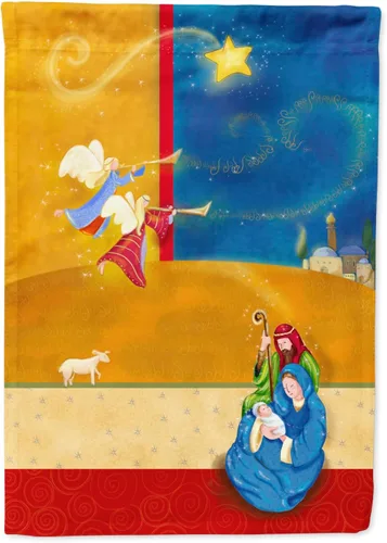 Miniatura 101 de Caroline's Treasures APH8805CHF - Bandera religiosa de la Virgen Madre María para el porche grande, con manga para porche, pancarta decorativa