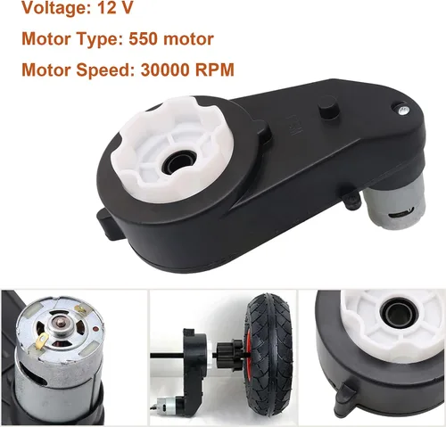 Miniatura 6 de 550 30000RPM Caja de cambios 12V Motor eléctrico Reemplazo del motor para ruedas Coches y motocicletas Motor de accionamiento de alta velocidad