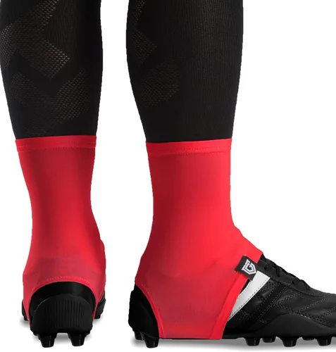 GridIron Gladiator - Fundas de tacos, calcetines para tacos de fútbol americano, polainas para tacos de fútbol, béisbol y sóftbol Rojo