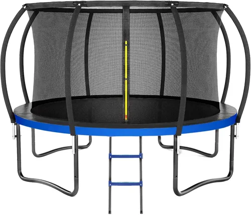 Miniatura 10 de Kiivakii - Trampolines de 8 pies, 10 pies, 12 pies, 14 pies, 16 pies, para exteriores, para niños y adultos, trampolines recreativos con red
